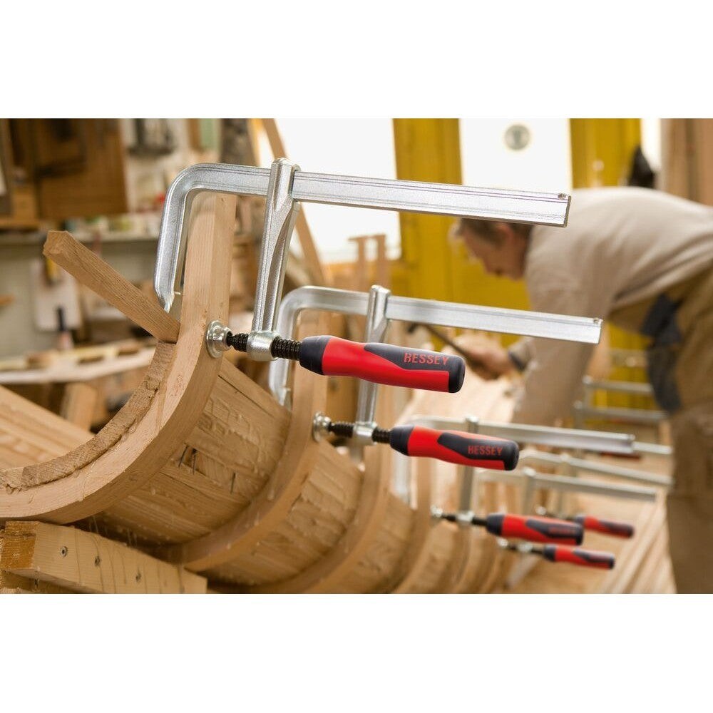 BESSEY Ganzstahl-Schraubzwinge GZ50-2K - 500/120 mm mit 2K-Griff