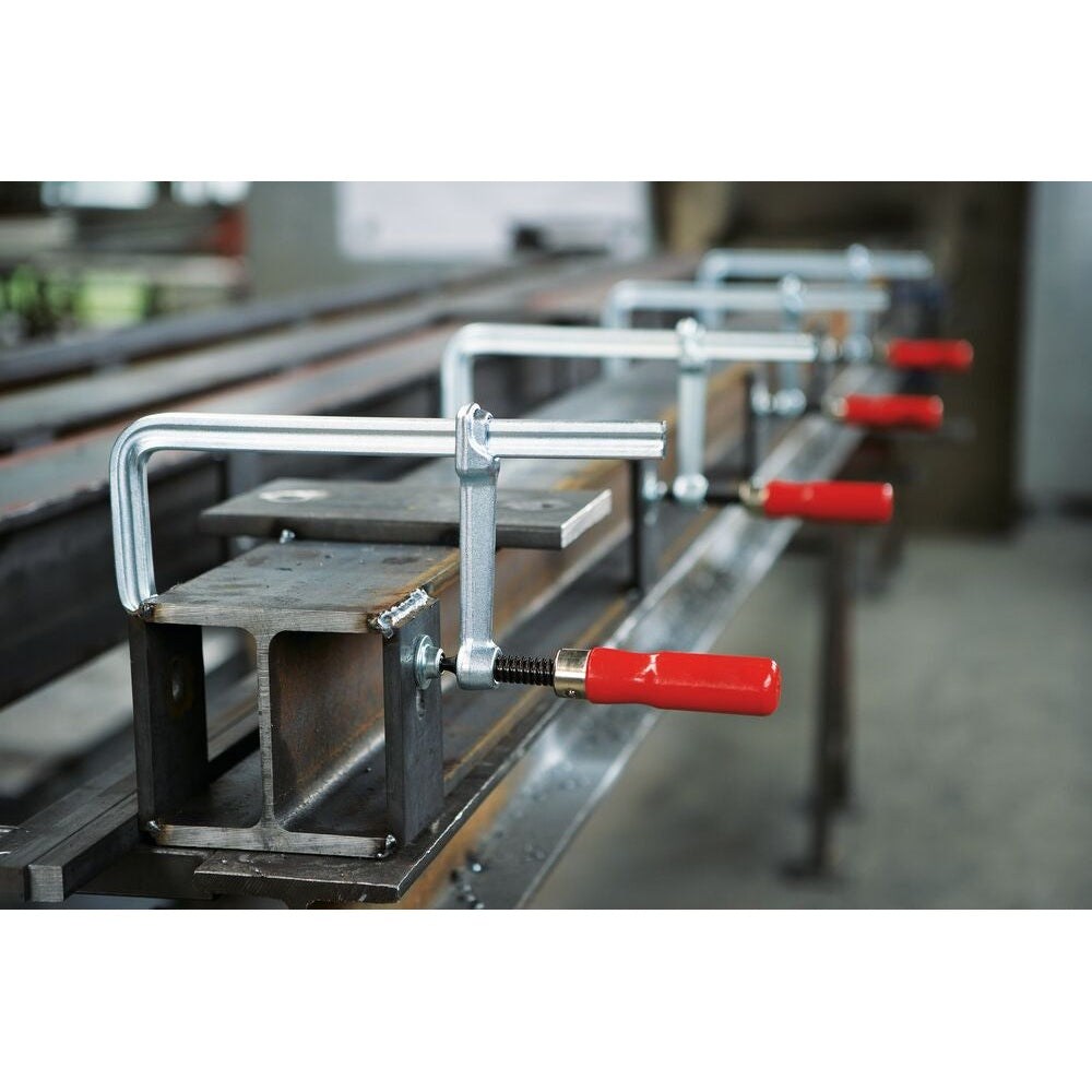 BESSEY 3101386 Bessey-Holzgriff mit Gewindespindel TR 16x4 und wechselbarer Druckplatte