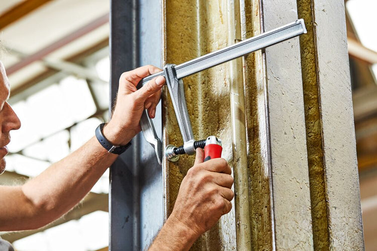BESSEY Ganzstahl-Schraubzwinge GZ-KG, Klappgriff 90°/360° und Spannkraft bis 5.000 N