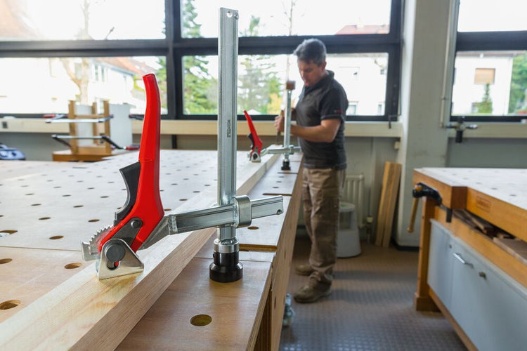 BESSEY Spannelement TWV16, variable Ausladung bis 2.500 N für 16 mm Lochraster