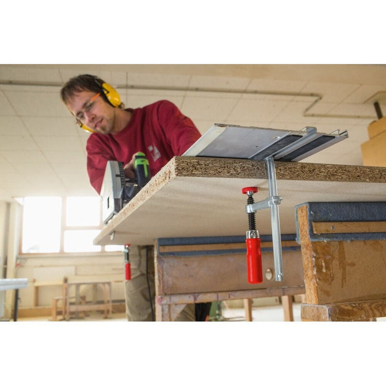 BESSEY Ganzstahl-Tischzwinge GTR, für Führungsschienen Festool, Metabo, Makita, Hikoki