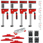 BESSEY Korpuszwingen-Set KRE-SET-A – 12-teilige Profi-Set für Korpusarbeiten