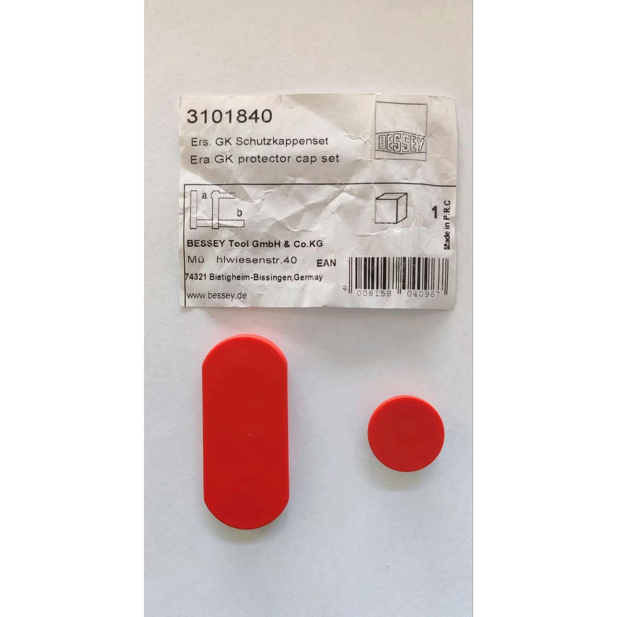 BESSEY 3101840 Schutzkappen-Set für Getriebezwinge GK