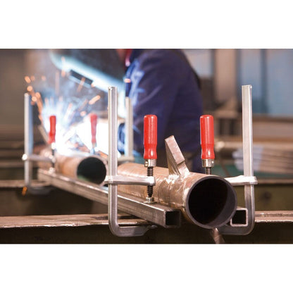 BESSEY Ganzstahl-Schraubzwinge GZ40 - 400/120 mm mit Holzgriff