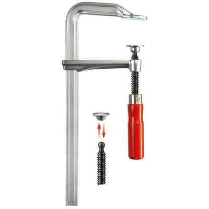 BESSEY Ganzstahl-Schraubzwinge GZ40 - 400/120 mm mit Holzgriff