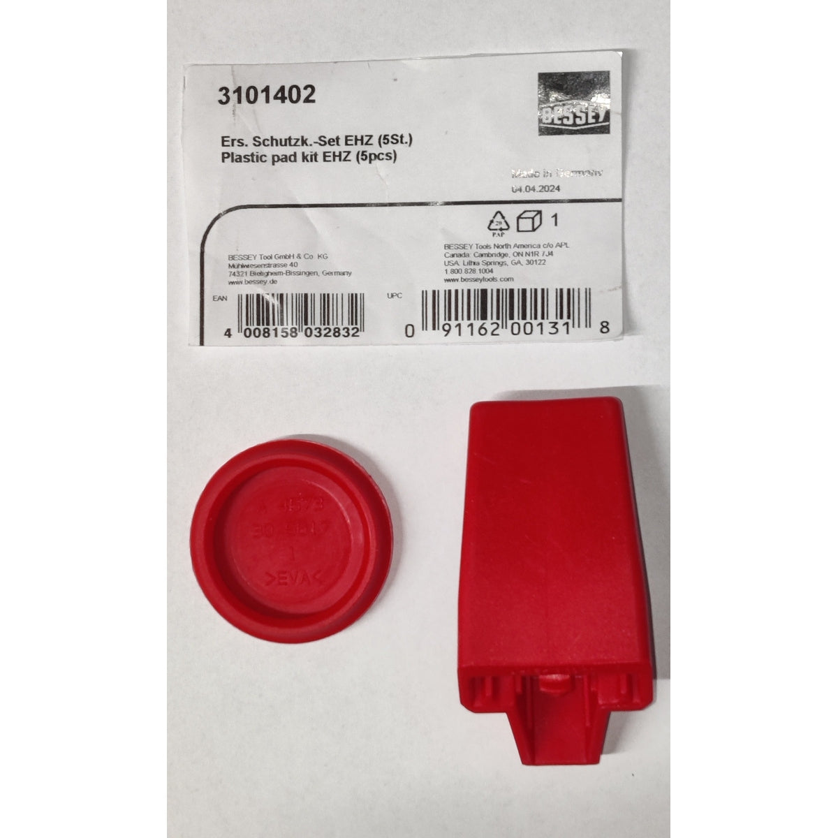 BESSEY BESSEY 3101402 Schutzkappen-Set für Einhandzwinge EHZ