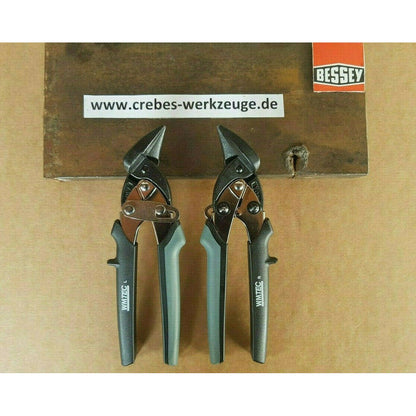 VIGOR Ideal Blechschere V3818-V3817-SET – Sonderposten-Paar rechts + links, baugleich BESSEY D15A und D15AL