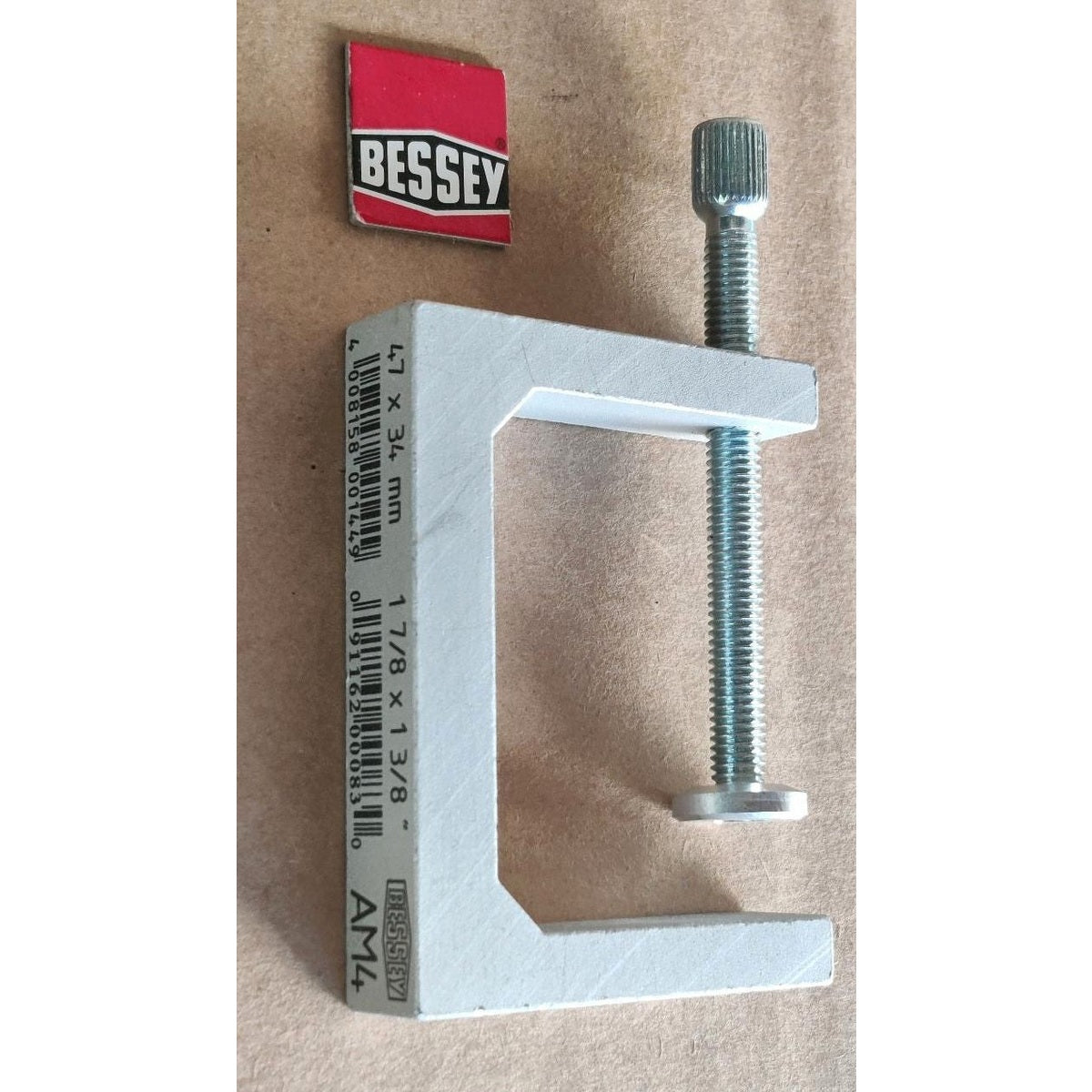 Alu-Mini-Schraubzwinge, Bessey-Tischklemme AM4