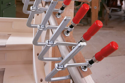 BESSEY Ganzstahl-Schraubzwinge GS10 - 100/50 mm mit Holzgriff