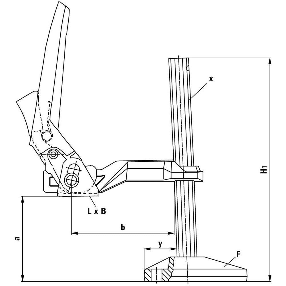 Maschinentischspanner BS2N, Bessey