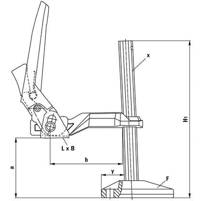 Maschinentischspanner BS6N, Bessey